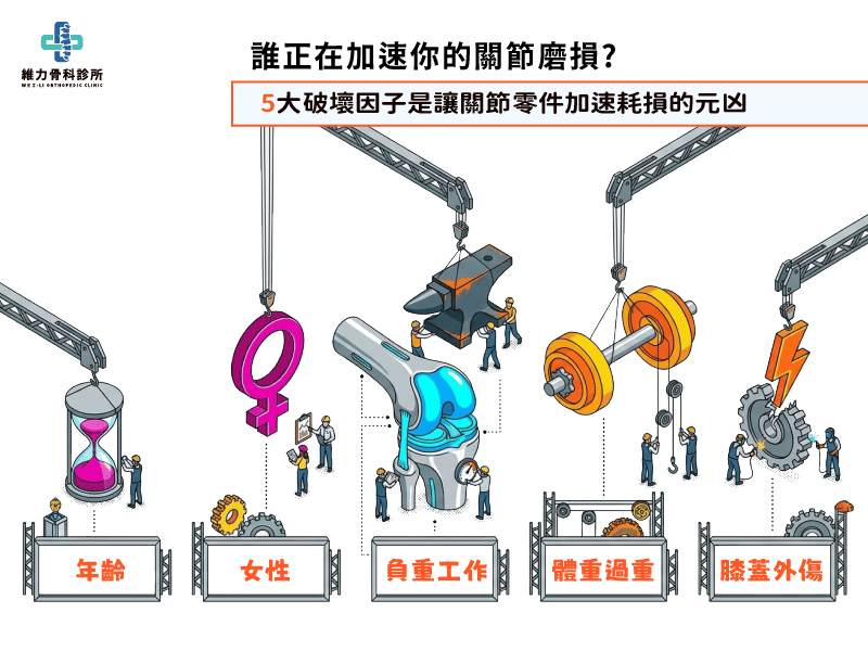 膝關節退化的5大原因